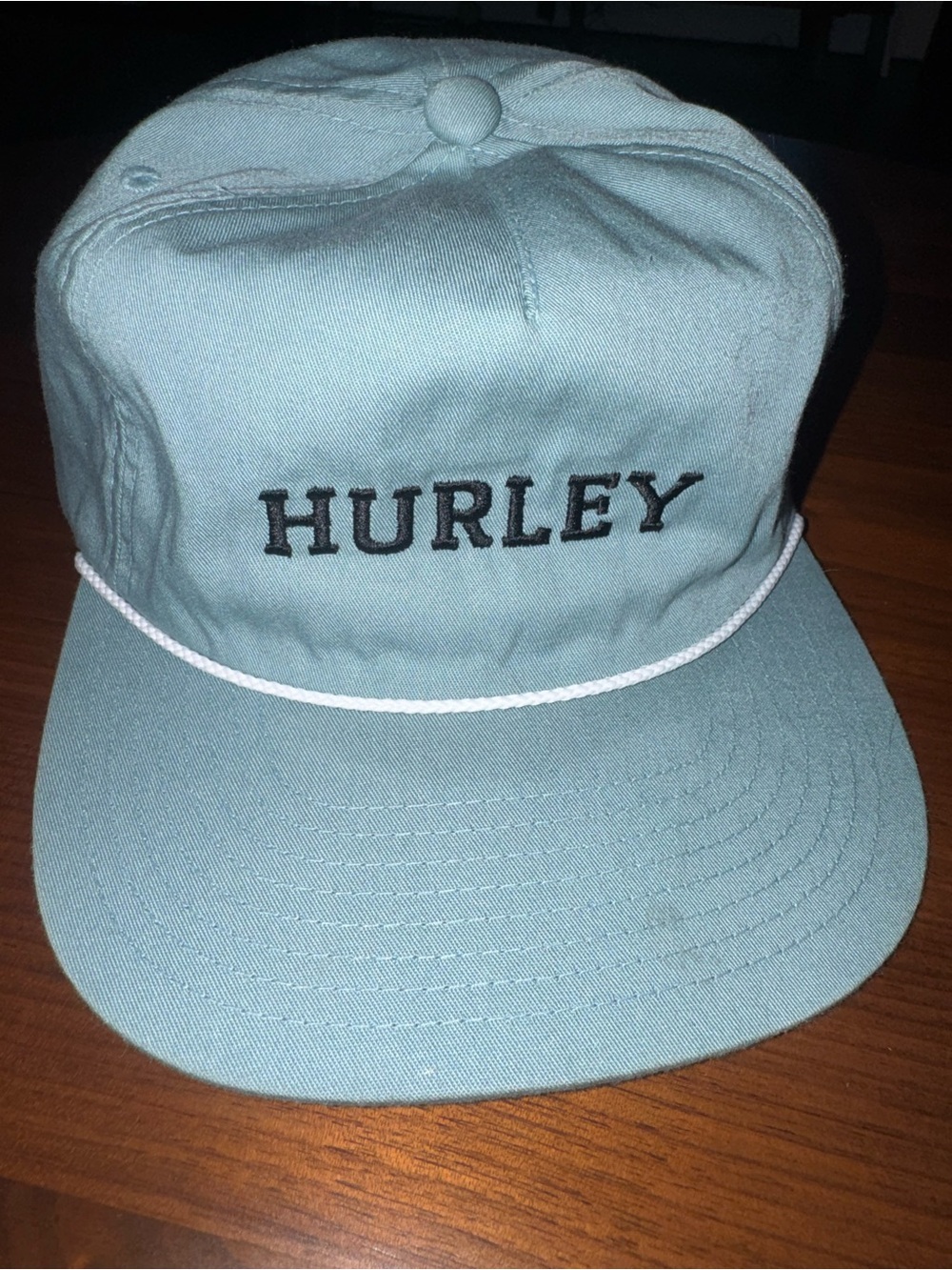 Hurley Men’s Teal Rope-Trim Hat